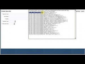 Fusion Upload Values to the Value Set (Dependent)