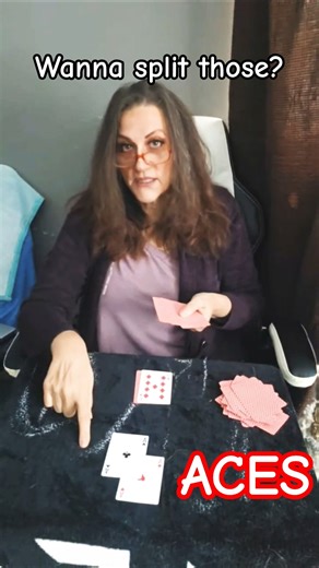 Splitting access on blackjack. One card only! ♦️ ♠️