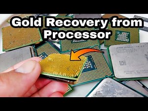 How to recover gold from processor/how to recover gold from computer scrap#dr #gold #goldrecovery