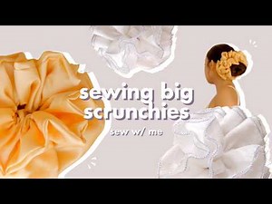 3 easy scrunchies to sew in 15 minutes | tutorial 🪡