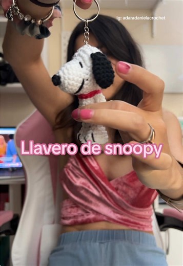 Llavero de Snoopy a Crochet: Meta del Día