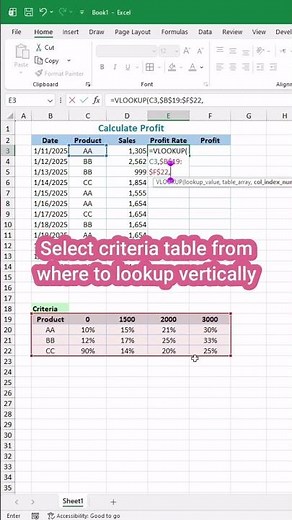 Perform two way lookup using vlookup in #excel #exceltips #exceltutorial