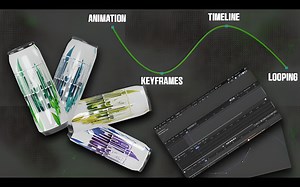 【中字】Blender 三维动画教程：🎬 Blender 动画分解-掌握关键帧、时间轴和循环！-产品动画