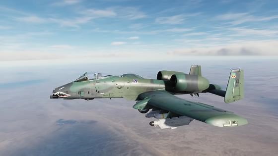 A10 Warthog Under Fire Deep Behind Iraqi Lines in 1991