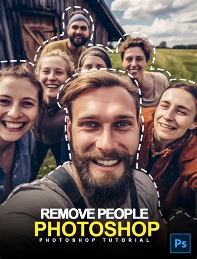 Remove All People from Photos Instantly | Photoshop 2026 AI Trick