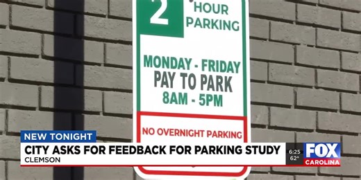 City of Clemson launches downtown parking study, asks for public input