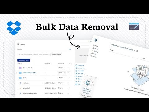 How to empty Dropbox folder (Mass Deletion)