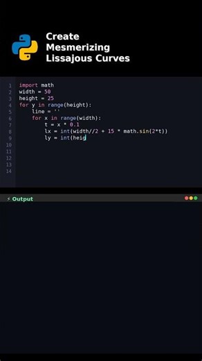 Create Mesmerizing Lissajous Curves #lissajous