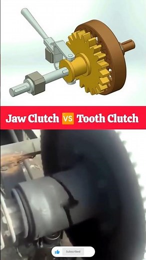 Who Wins? Jaw Clutch or Tooth Clutch? 🏆 #engineering #mechanism #shorts
