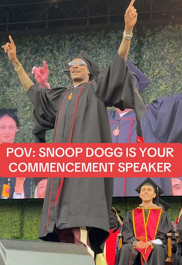 Snoop Dogg Brings Energy to USC Graduation Speech