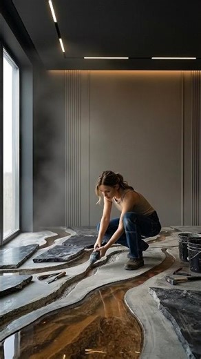 ​I Built a Glowing Lava Floor! 🌋 The Ultimate Room Transformation
