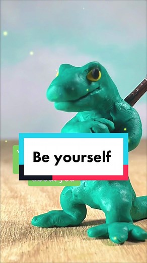 Be yourself #claymation #lizard #stopmotion #stopmotionanimation #motivation #inspiration #beyourself #beyou #motivational @astringofhope