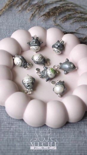 Kawaii Totoro Polymer Clay Charm Tutorial