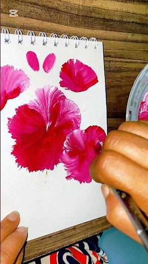 Easy Flower Painting for Beginners | Simple & Colorful Floral Art 🎨🌸#FlowerPainting#EasyPainting