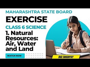 Exercise class 6 Science chapter 1.Natural Resources - Air, Water and Land । Exercise class 6th