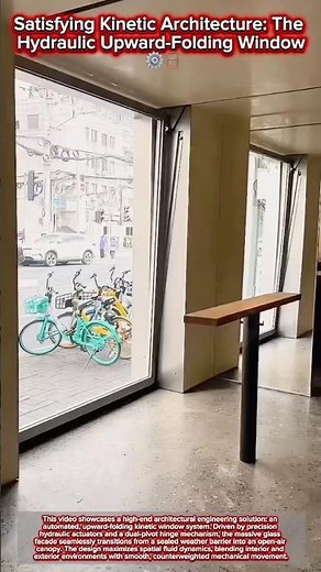 Satisfying Kinetic Architecture: The Hydraulic Upward-Folding Window ⚙️🪟