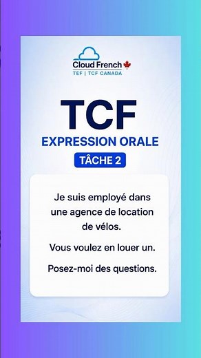 TCF Canada Speaking Test Task 2 🇫🇷 (#2)