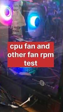 cpu fan rpm test #pc #rpm #cpu #cebinet #gaming #video #verticalgaming #shorts #verticalgaming