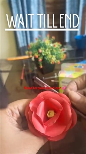 Beautiful DIY Paper Rose Step-by-Step | Beginners Friendly 🌹 #fyp #craft