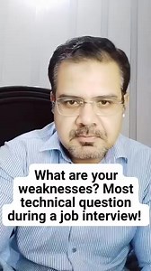 80K views · 1.4K reactions | What are your weaknesses? Most Under-rated Frequently asked question during a job interview. One of the approaches to answer this question with example. Dont be over smart and truthful at the same time. Be logically true and sensible! Thank me later :) | Moazzam Ali | Facebook