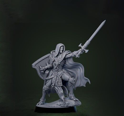 Forgeborn Templar Clockwork Knight Mechanical Paladin Fantasy Miniature for D&D Pathfinder - Etsy