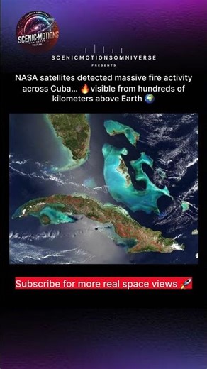 NASA Satellite Captures Massive Fires Across Cuba 🌍🔥 (Visible from Space)