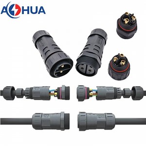 [Hot Item] Assembly Male Feamle Connector 300V/35A Wire Plug Gable Circular 2 3 4 Pin Waterproof Power Outdoor LED Light High Current Electrical Connector