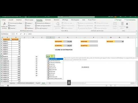 Fonctions statistiques sur Excel