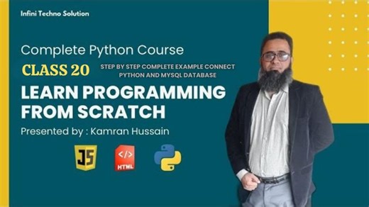 Class 20 | Step by Step Connect Python HTML with MYSQL | Beginner Guide | KAMRAN HUSSAIN