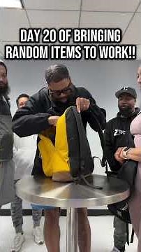 Day 20 of bringing Random Items to Work! 🤣 #trending #funny #viral #radio #fun #funnyvideo