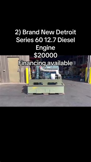 (2) Brand New Detroit Series 60 12.7 Diesel Engine New Detroit Series 60 12.7 Diesel engine, inline 6 cylinder, turbocharged, electronic ECM, dd4, non emission, serial #06r1025427. New Detroit Series 60 12.7- $20000 Straight out!!!!! #detroit #detroitdiesel #detroitengine #diesel