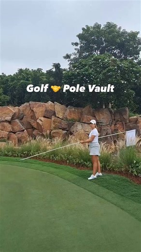 Going for a pole vault PB at DLF 🏅 #HWIO2025 | Ladies European Tour