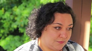 woman smiling at camera