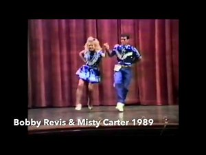 Hee Haw Clogging Competition 1989 duet dance off Bobby Revis & Misty Carter