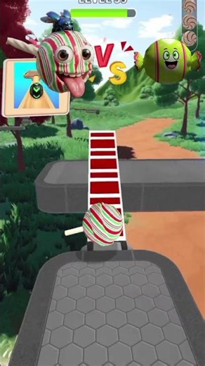 🤩😲Going Balls lollipop vs Candy chocolate ball game eating the maki Hard Lavel ISO walkthrough