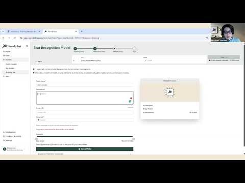 Training Text Recognition Models with Transkribus (English)
