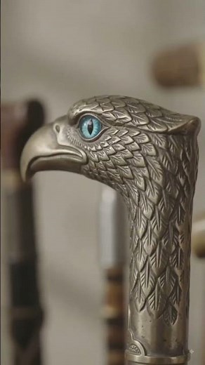 Elegant Wooden Walking Cane with Brass Handle | Handcrafted Design