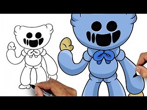 How To Draw Marshmallow Huggy Wuggy | Poppy Playtime
