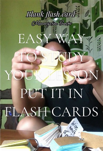 Easy Study Technique with Flash Cards for Better Memorization