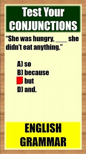 Can You Pass This Conjunctions Quiz? 😱 | English Grammar Test 6