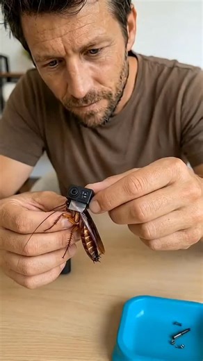 Put a Micro Camera on a Cockroach… You Won’t Believe This! 🪳😱 What does the world look like from ground level? This microchip camera follows a cockroach through tight spaces, hidden corners, and underground pathways — revealing a world humans rarely see. A tiny creature. A massive hidden perspective. cockroach POV micro camera insect insect perspective video urban insect footage ground level camera tiny camera experiment bug world close up insect exploration macro wildlife footage cockroach mo