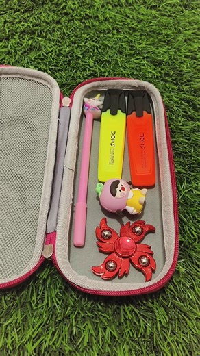 Pencil Case with Stationery Collection #schoolsupplies #backtoschool #shortvideo