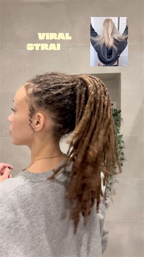 Waterfall ponytail hack - tutorial 🌊✨ #hairstyleideas #quickhairstyle #hairstyles #locs