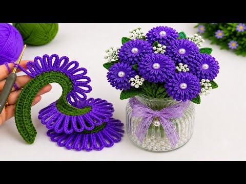 How to Crochet a Simple Flower 🌸 Easy & Beautiful Crochet Flower for Beginners
