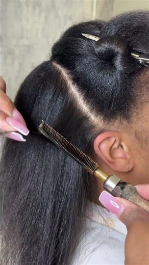 Hot Comb + Stove = Non-Negotiable for Great Styles #hotcomb #naturalhair