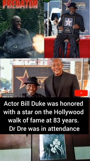 Bill Duke Honored with Hollywood V. of Fame Star Dr. Dre Shows Support #billdube #drdre #shorts