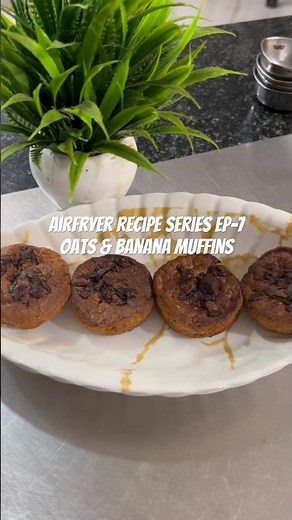 Oats & Banana Muffins #food #airfryerrecipes #baking #cake #muffins #healthyfood #cooking #ytshorts
