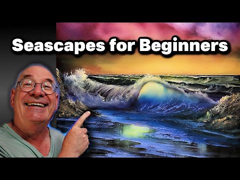 Seascape Oil Painting Tutorial for Beginners: Inspired by Bob Ross's Crimson Tide
