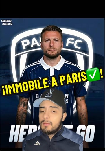 ¡IMMOBILE A PARIS✅! Ciro Immobile es nuevo jugador del Paris Fc. #psg #parisfc #ligue1 #immobile #fichajes