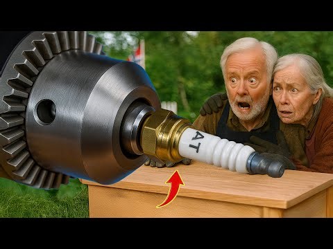 Not everyone knows this secret! Just insert a Spark Plug in a Drill and be Amazed😱!!